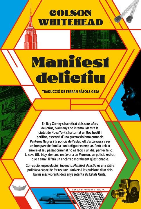 MANIFEST DELICTIU | 9788419332844 | WHITEHEAD, COLSON | Llibreria La Font de Mimir - Llibreria online Barcelona - Comprar llibres català i castellà