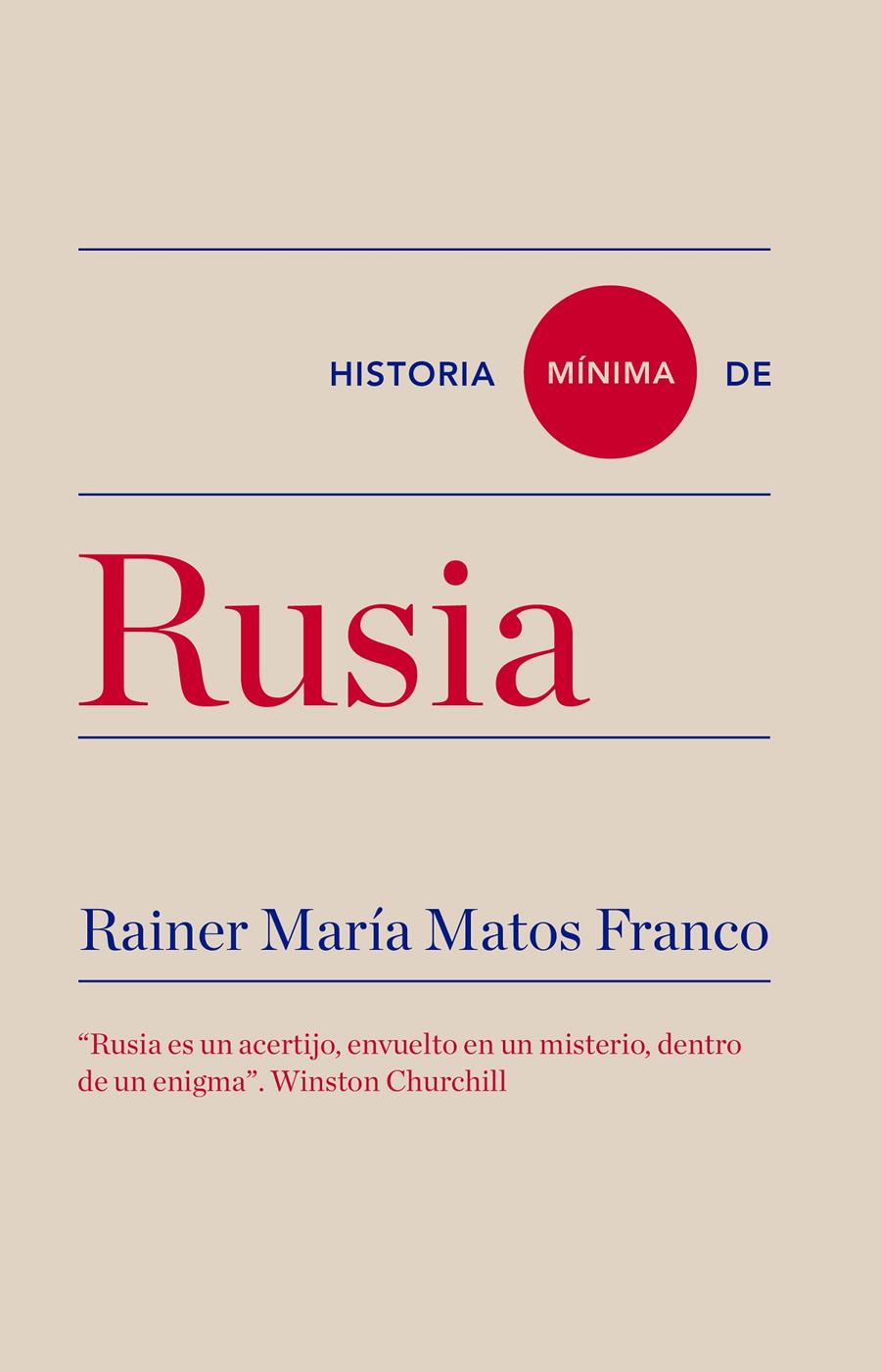 HISTORIA MÍNIMA DE RUSIA | 9788417141615 | MATOS FRANCO, RAINER MARÍA | Llibreria La Font de Mimir - Llibreria online Barcelona - Comprar llibres català i castellà