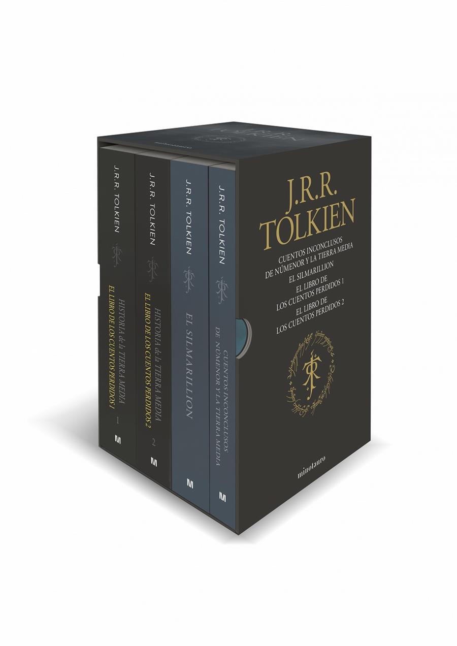 ESTUCHE TOLKIEN 2 (SILMARILLION, CUENTOS INCONCLUSOS, Hª TIERRA MEDIA 1 Y 2) | 9788445018408 | TOLKIEN, J. R. R. | Llibreria La Font de Mimir - Llibreria online Barcelona - Comprar llibres català i castellà