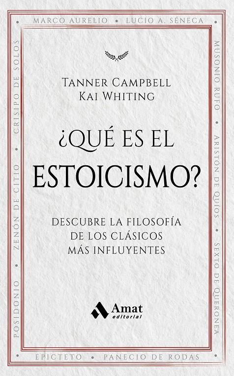 ¿QUÉ ES EL ESTOICISMO? | 9788419870957 | CAMPBELL, TANNER/WHITING, KAI | Llibreria La Font de Mimir - Llibreria online Barcelona - Comprar llibres català i castellà