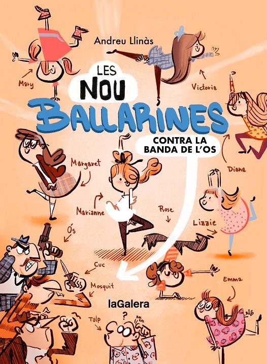 LES NOU BALLARINES 1. CONTRA LA BANDA DE L'OS | 9788424674465 | LLINÀS DURAN, ANDREU | Llibreria La Font de Mimir - Llibreria online Barcelona - Comprar llibres català i castellà