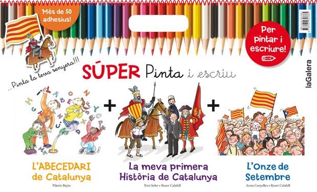 SÚPER PINTA I ESCRIU CATALUNYA | 9788424653385 | CANYELLES, ANNA/SOLER I GUASCH, TONI/BAYÉS, PILARÍN | Llibreria La Font de Mimir - Llibreria online Barcelona - Comprar llibres català i castellà