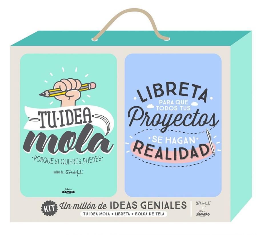 KIT UN MILLÓN DE IDEAS GENIALES | 9788416489206 | MR. WONDERFUL | Llibreria La Font de Mimir - Llibreria online Barcelona - Comprar llibres català i castellà