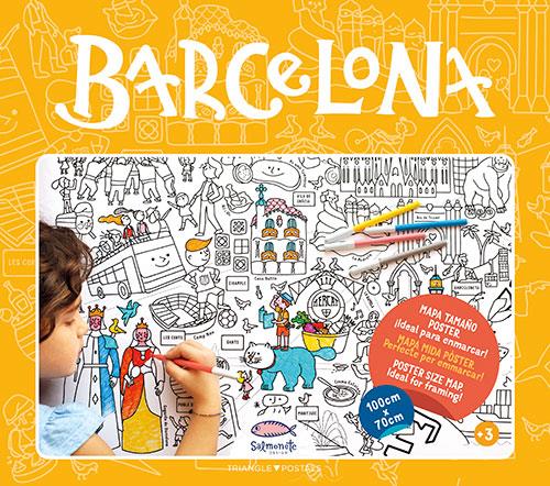 BARCELONA, MAPA PARA COLOREAR | 9788484788003 | MIYASHIRO, LAURA/BUSSETTI, GIUDITTA | Llibreria La Font de Mimir - Llibreria online Barcelona - Comprar llibres català i castellà