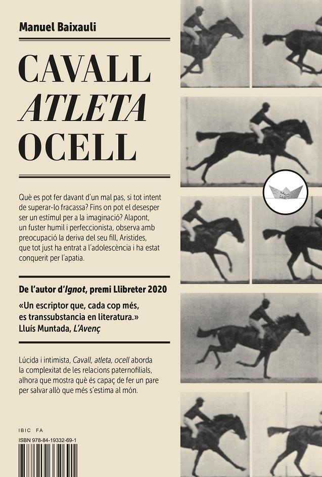 CAVALL, ATLETA, OCELL | 9788419332691 | BAIXAULI, MANUEL | Llibreria La Font de Mimir - Llibreria online Barcelona - Comprar llibres català i castellà