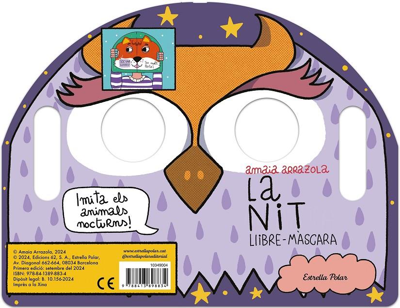 LA NIT. LLIBRE-MÀSCARA | 9788413898834 | ARRAZOLA, AMAIA | Llibreria La Font de Mimir - Llibreria online Barcelona - Comprar llibres català i castellà