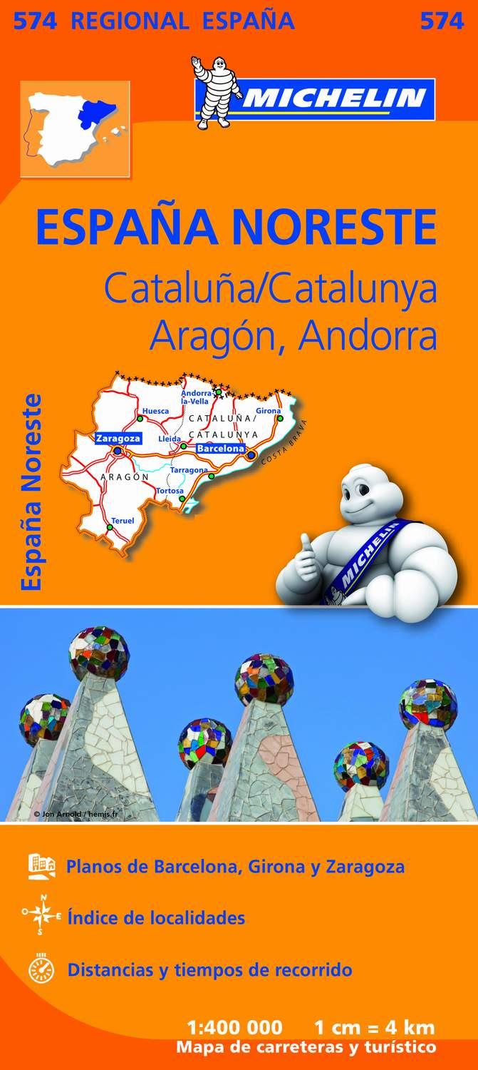 MAPA REGIONAL CATALUÑA,/CATALUNYA, ARAGÓN, ANDORRA | 9782067184251 | VARIOS AUTORES | Llibreria La Font de Mimir - Llibreria online Barcelona - Comprar llibres català i castellà