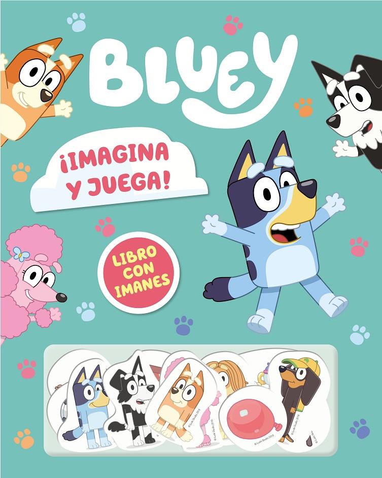 BLUEY. LIBRO JUGUETE - ¡IMAGINA Y JUEGA! LIBRO CON IMANES | 9788448869113 | BLUEY | Llibreria La Font de Mimir - Llibreria online Barcelona - Comprar llibres català i castellà